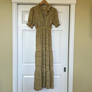 NEW MAX STUDIO Boho Maxi Dress sz S